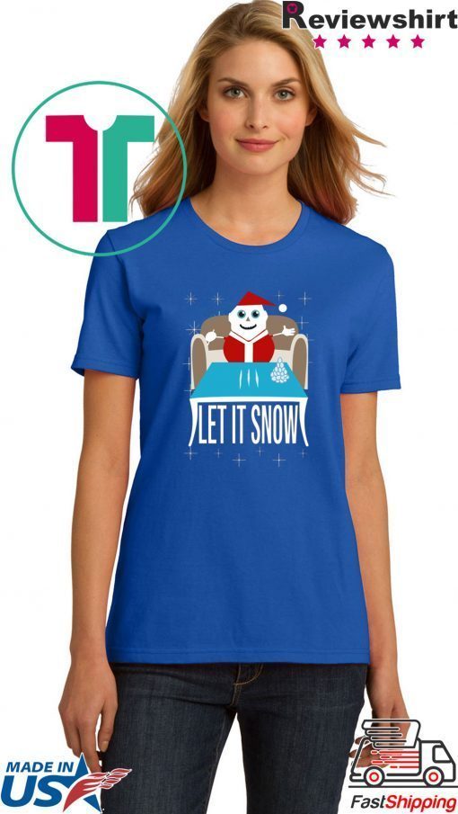 Cocaine Santa Let It Snow Unisex T-Shirts