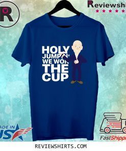 Darren Pang Holy Jumpin' We Won The Cup Blues Shirt