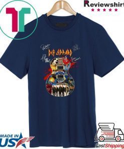 Def Ceppard Guitarist And Signatures Shirt