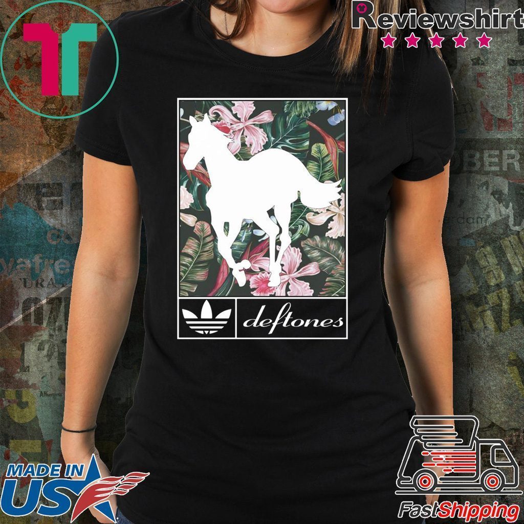 Deftones horse Adidas flower shirt