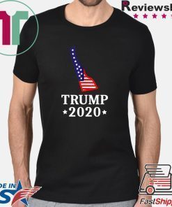 Delaware For Trump 2020 GOP DE State Map Shirt