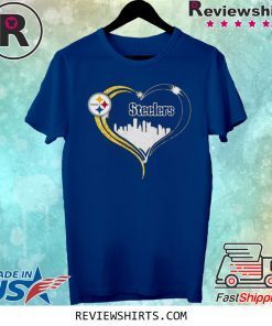Diamond Love Pittsburgh Steelers city heart t-shirt