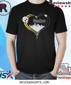 Diamond Love Pittsburgh Steelers city heart t-shirt
