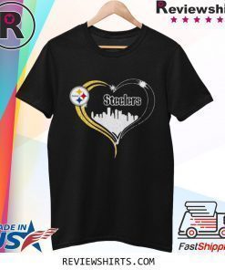 Diamond Love Pittsburgh Steelers city heart t-shirt