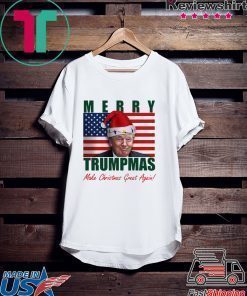 Donald Trump Merry Christmas make Christmas Great Again Flag Shirt