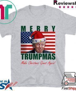 Donald Trump Merry Christmas make Christmas Great Again Flag Shirt