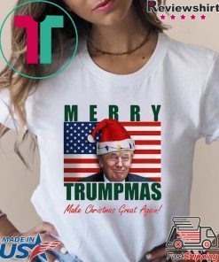 Donald Trump Merry Christmas make Christmas Great Again Flag Shirt