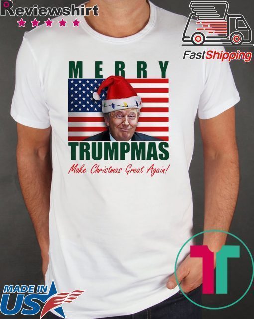 Donald Trump Merry Christmas make Christmas Great Again Flag Shirt