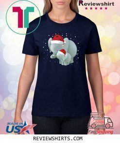 Elephants Mom And Baby Christmas Unisex T-Shirt
