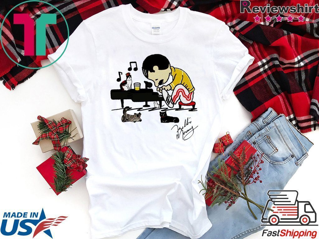 Freddie Mercury Rocketman Cats signature shirt