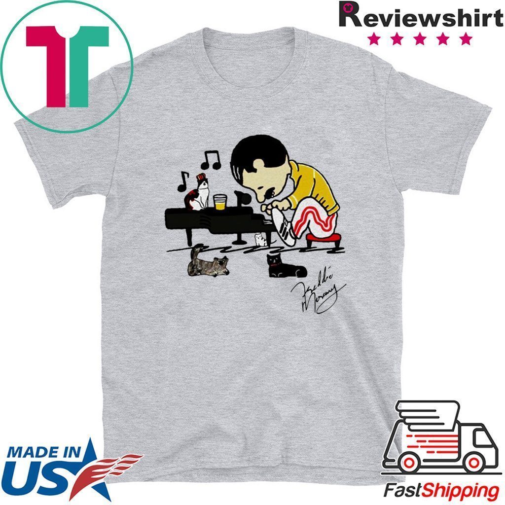 Freddie Mercury Rocketman Cats signature shirt