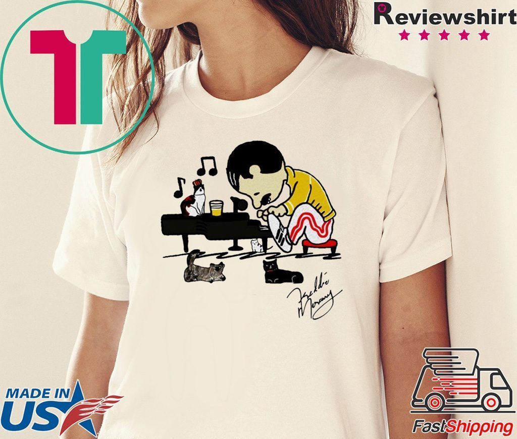Freddie Mercury Rocketman Cats signature shirt