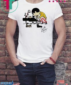 Freddie Mercury Rocketman Cats signature shirt