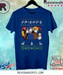 Friends Umbrellas Christmas T-Shirt