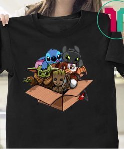 Full team Baby Yoda kawaii Pop Culture Mashup Shirt