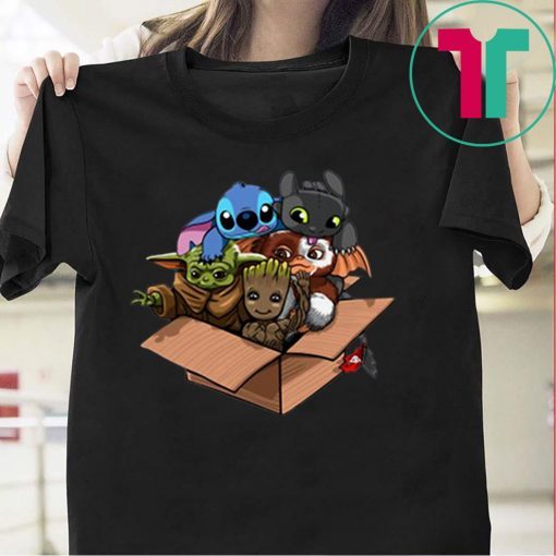 Full team Baby Yoda kawaii Pop Culture Mashup Shirt