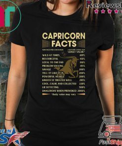 Capricorn Facts Daily Value May Vary T-Shirt