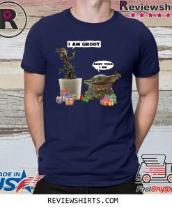 I Am Groot Baby Yoda I Am T-Shirt
