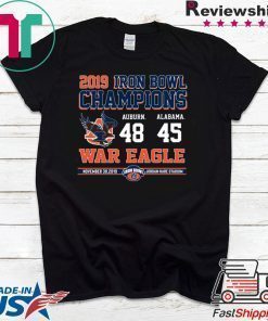 Iron Bowl Champions 2019 Auburn Tigers Tee Shirt