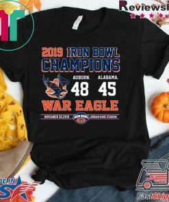 Iron Bowl Champions 2019 Auburn Tigers Offcial T-Shirt