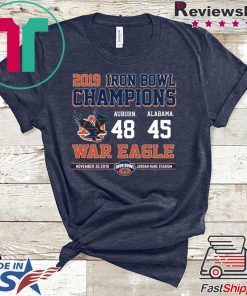 Iron Bowl Champions 2019 Auburn Tigers Offcial T-Shirt