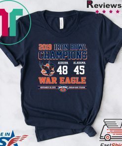 Iron Bowl Champions 2019 Auburn Tigers T-Shirt