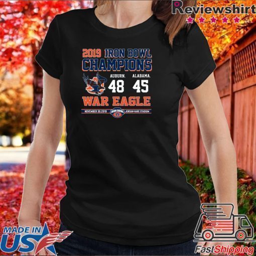 Iron Bowl Champions 2019 Auburn Tigers T-Shirt