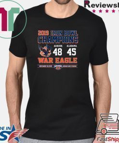 Iron Bowl Champions 2019 Auburn Tigers Offcial T-Shirt