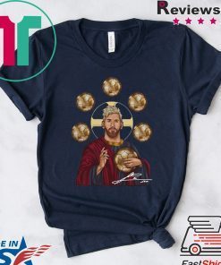 Jesus Messi Six Golden Ball Signature Shirt