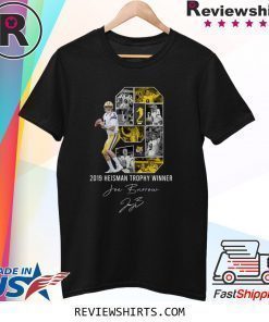 Joe Burrow 2019 Heisman trophy winner LSU Tigers signature shirt