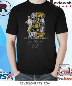 Joe Burrow 2019 Heisman trophy winner LSU Tigers signature shirt