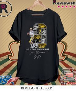 Joe Burrow 2019 Heisman trophy winner LSU Tigers signature shirt