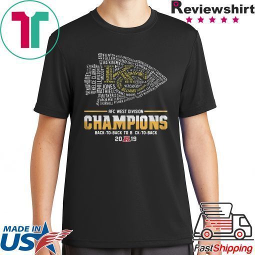 Kansas City Chiefs Players AFC West Divison Champions Back To Back shirt