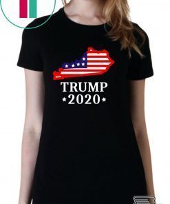 Kentucky For Trump 2020 GOP KY State Map Shirt