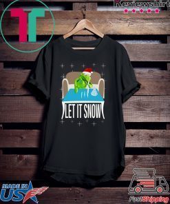 Kermit The Frog Doing Coke Walmart Cocaine Santa Let It Snow T-Shirt