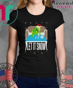 Kermit The Frog Doing Coke Walmart Cocaine Santa Let It Snow T-Shirt