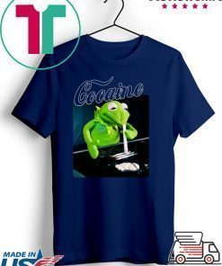 Kermit the frog doing coke shirt