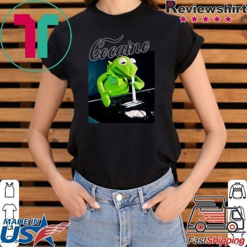 Kermit the frog doing coke shirt