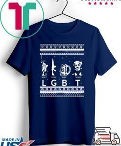 LGBT Liberty Guns Beer Trump Christmas Shirt