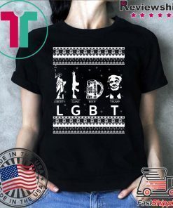 LGBT Liberty Guns Beer Trump Christmas Shirt