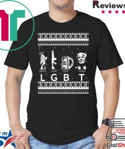 LGBT Liberty Guns Beer Trump Christmas Shirt
