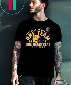 LSU Sec Championship 2019 One Team One Heartbeat Offcial T-Shirt