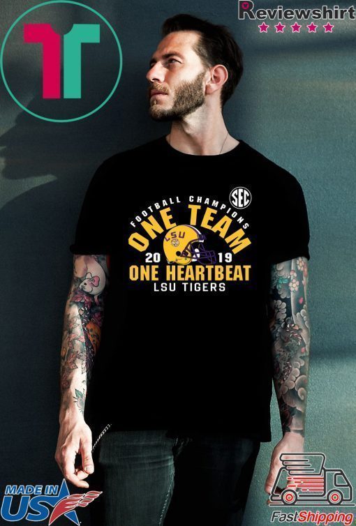 LSU Sec Championship 2019 One Team One Heartbeat Offcial T-Shirt