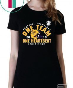 LSU Sec Championship 2019 One Team One Heartbeat T-Shirt