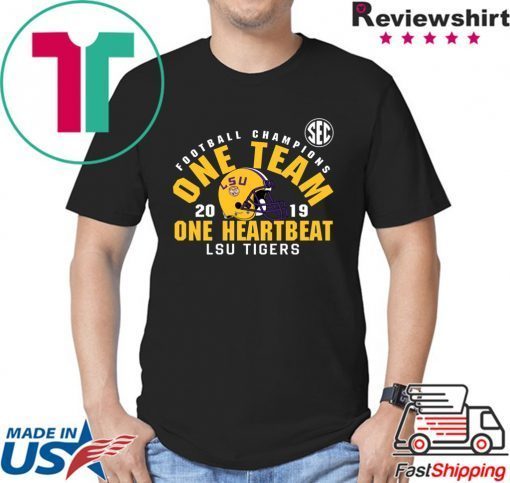 LSU Sec Championship 2019 One Team One Heartbeat T-Shirt