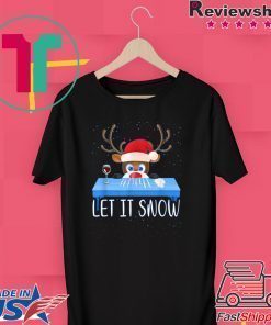 Let It Snow Reindeer Santa Cocaine Shirt