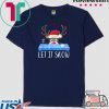 Let It Snow Reindeer Santa Cocaine Shirt