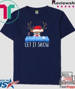 Let It Snow Reindeer Santa Cocaine Shirt