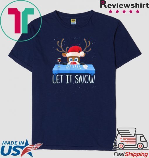 Let It Snow Reindeer Santa Cocaine Shirt