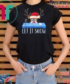 Let It Snow Reindeer Santa Cocaine Shirt